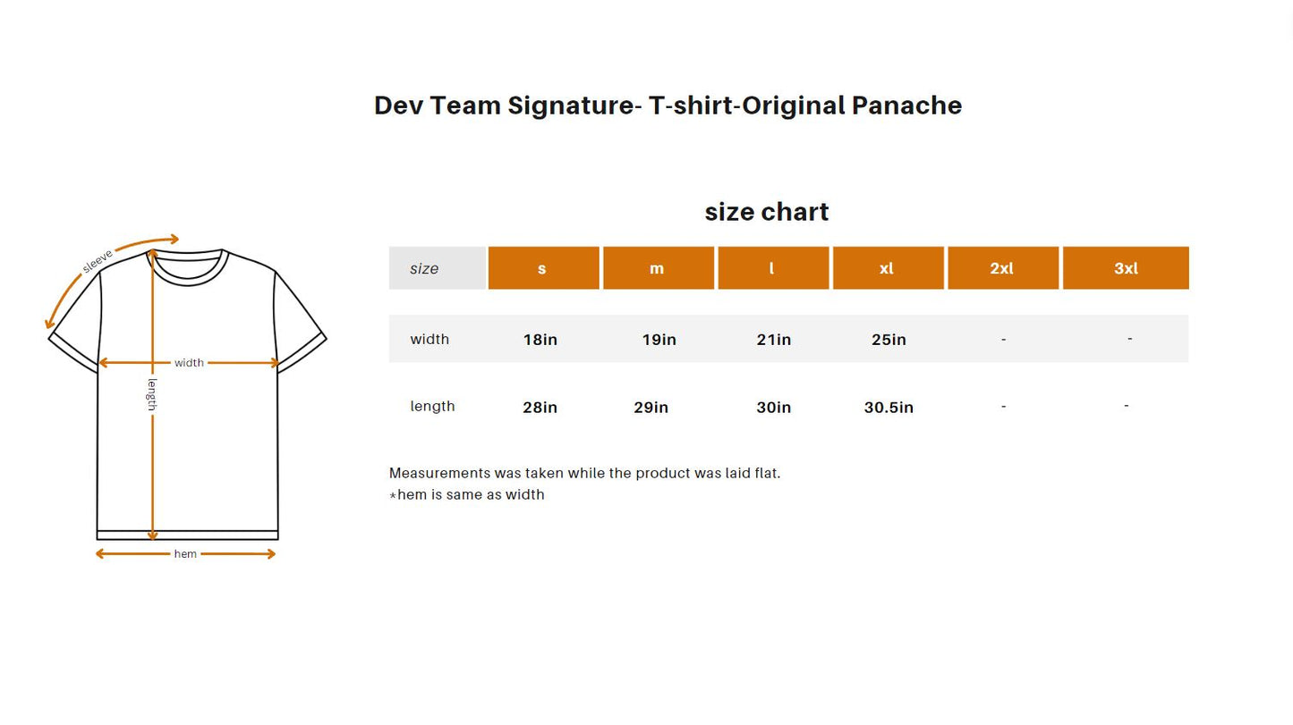 Dev Team Signature- T-shirt-Original Panache